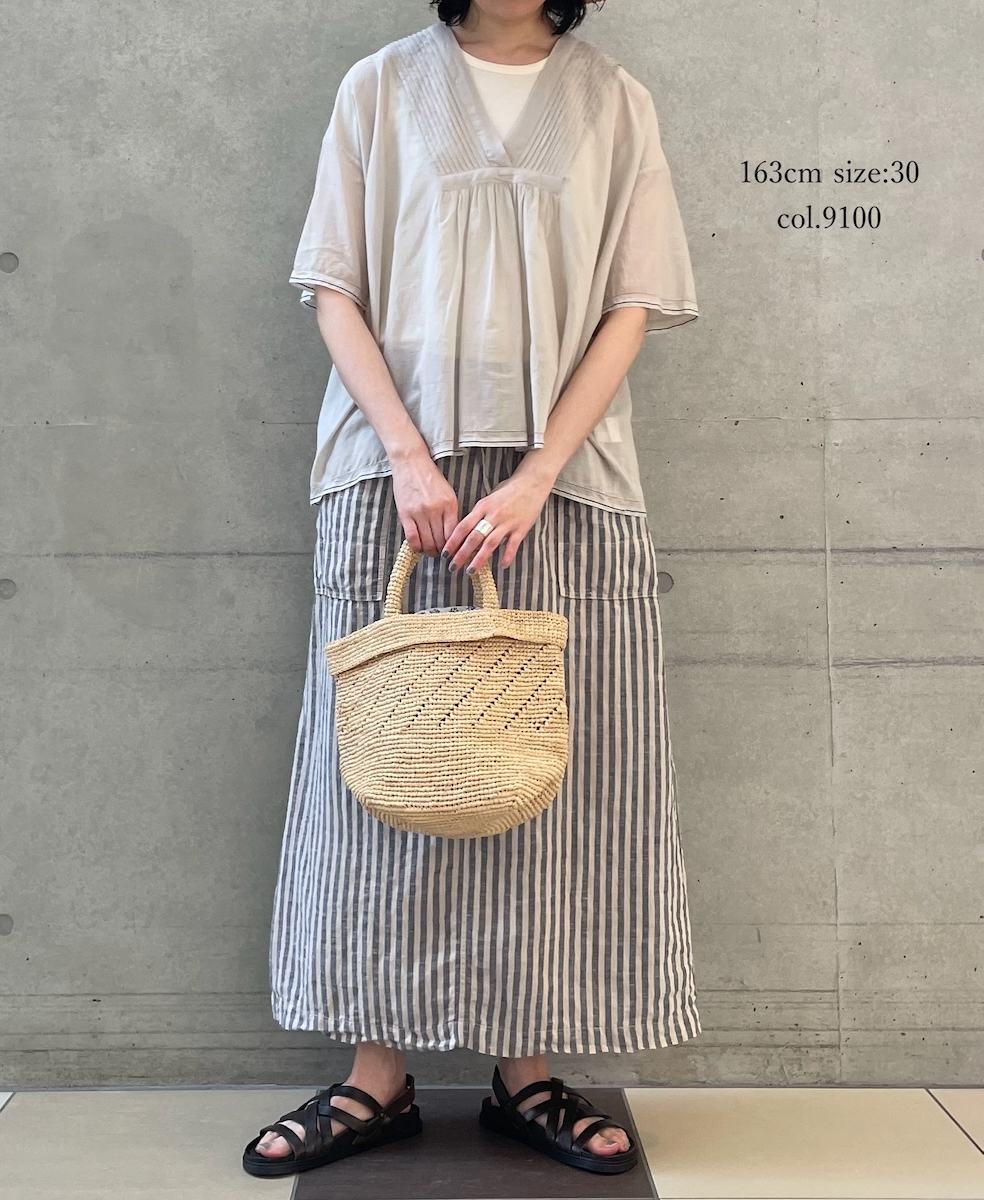 NMF1801 (ノースリーブ) 1x1 RIB COTTON CREW-NECK SLEEVELESS-T