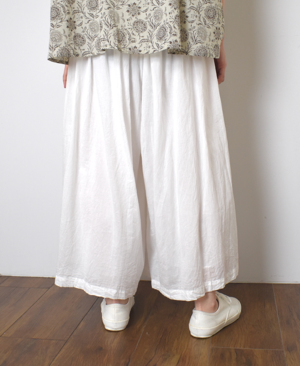●NSL25053(キュロット) VOILE TULLE LACE COTTON VOILE CULOTTES