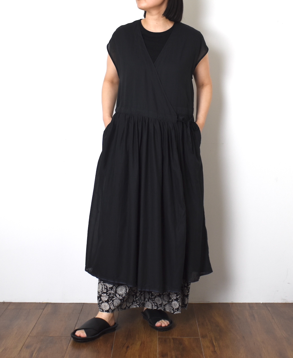 ●NSL25024(ワンピース) SUPER FINE VOILE WITH SELVEGE CACHE COEUR DRESS