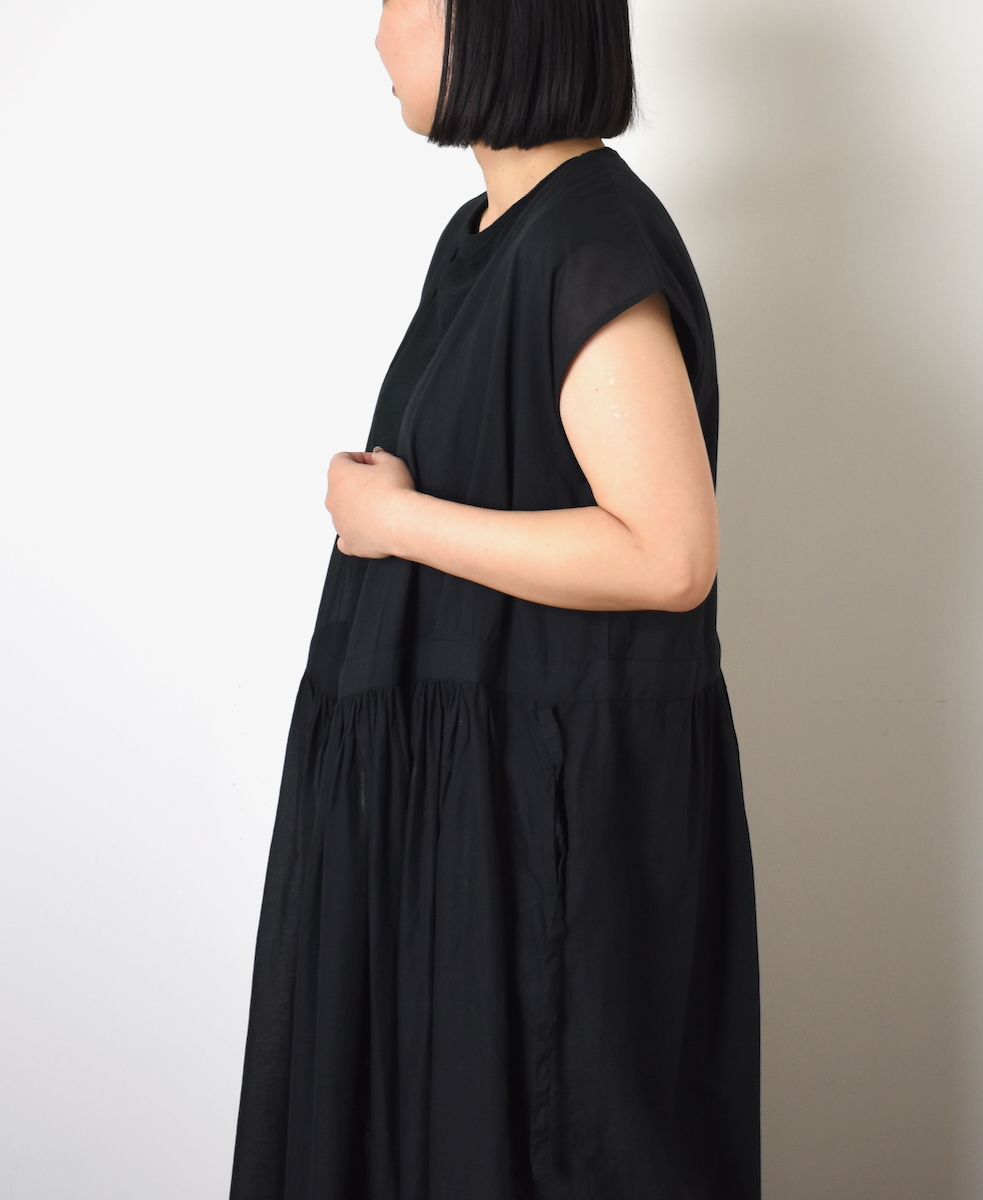 ●NSL25024(ワンピース) SUPER FINE VOILE WITH SELVEGE CACHE COEUR DRESS