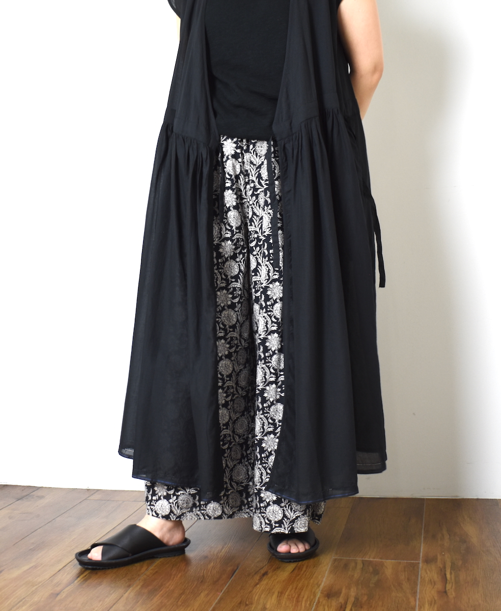 ●NSL25024(ワンピース) SUPER FINE VOILE WITH SELVEGE CACHE COEUR DRESS
