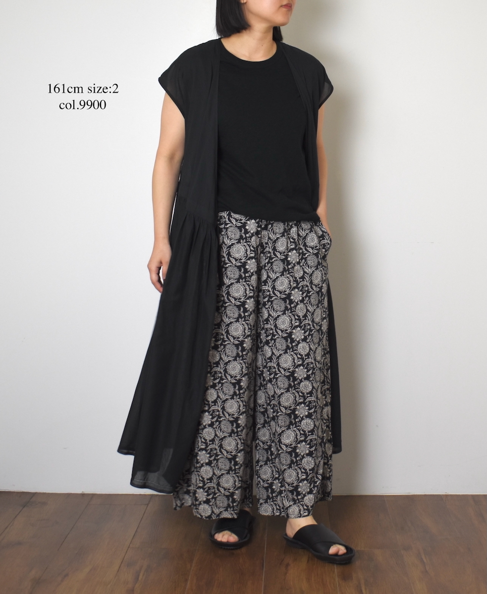 ●NSL25024(ワンピース) SUPER FINE VOILE WITH SELVEGE CACHE COEUR DRESS