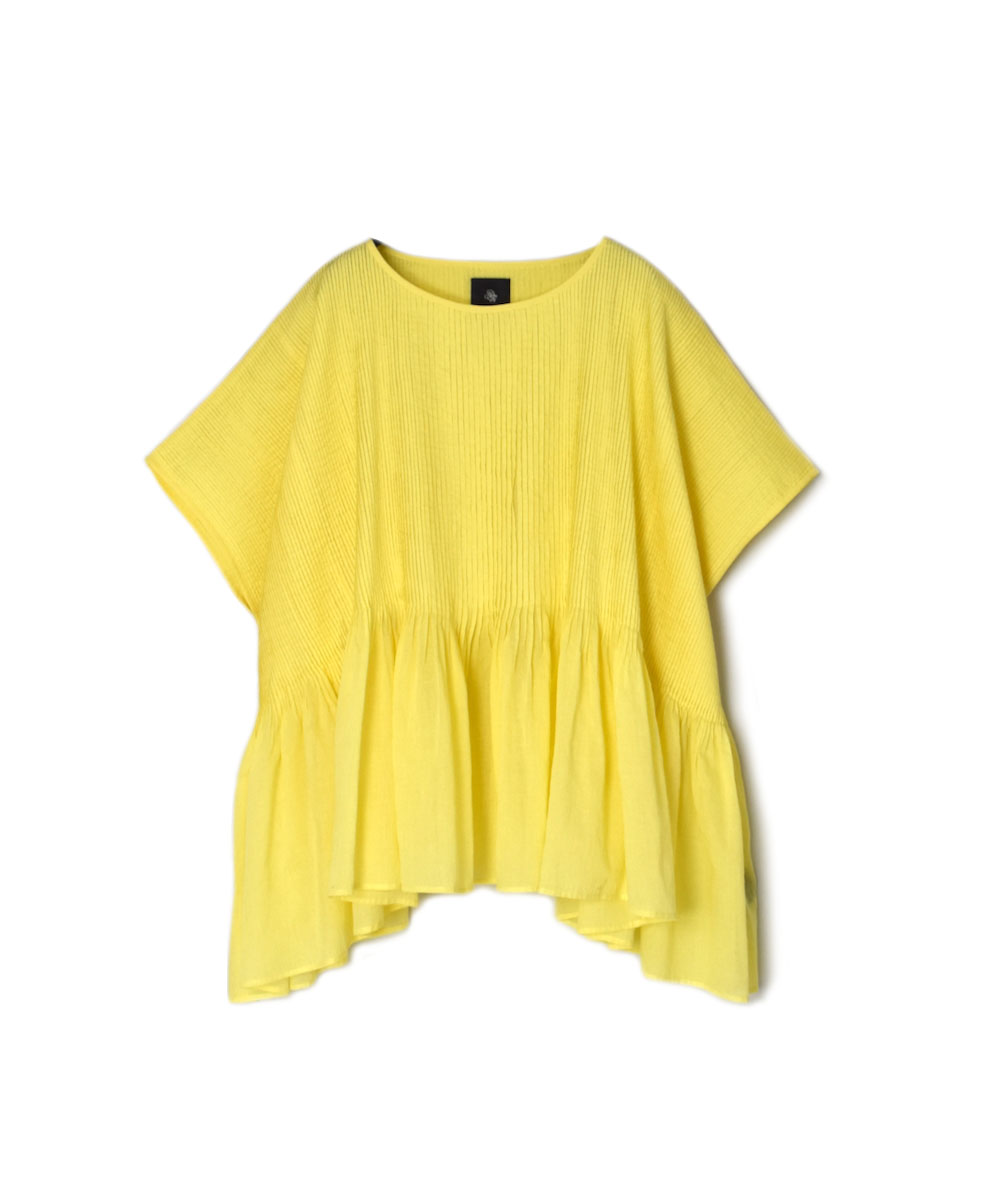 ●NMDS25311 80s ORGANIC COTTON VOILE PLAIN MINI PINTUCK PULLOVER