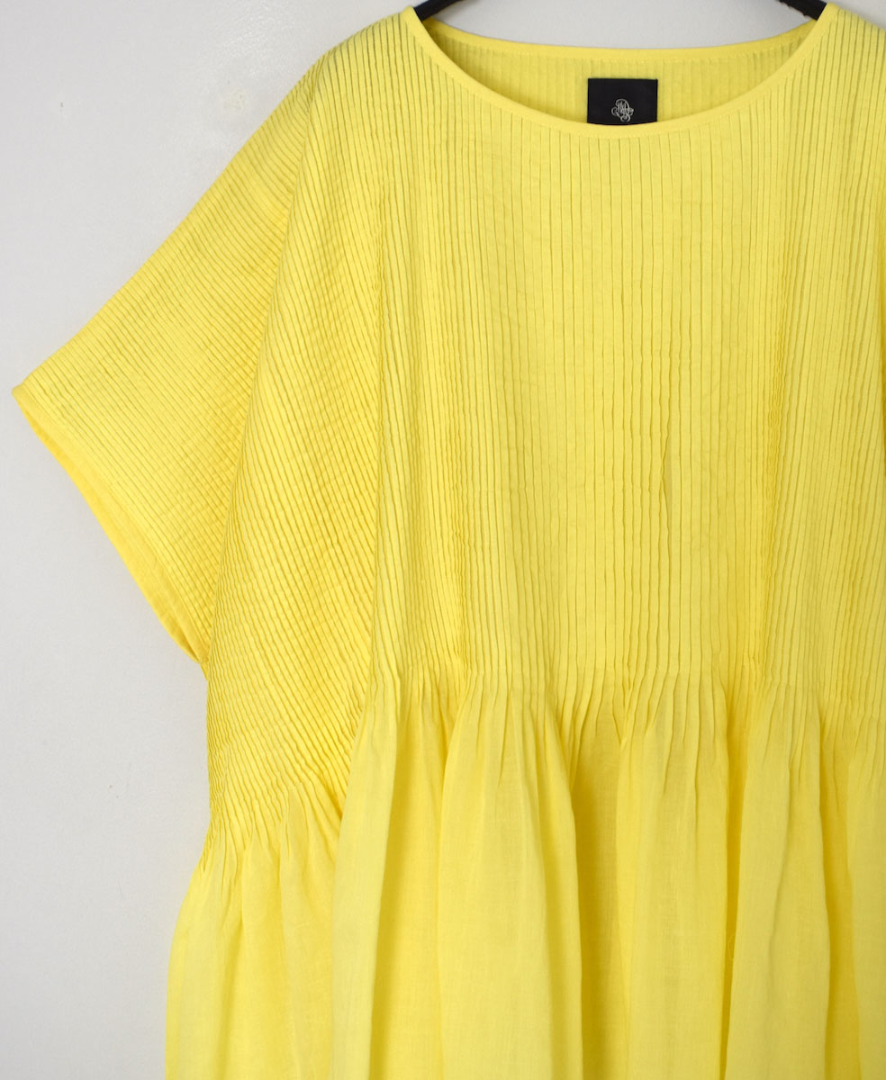 ●NMDS25311(シャツ) 80s ORGANIC COTTON VOILE PLAIN MINI PINTUCK PULLOVER