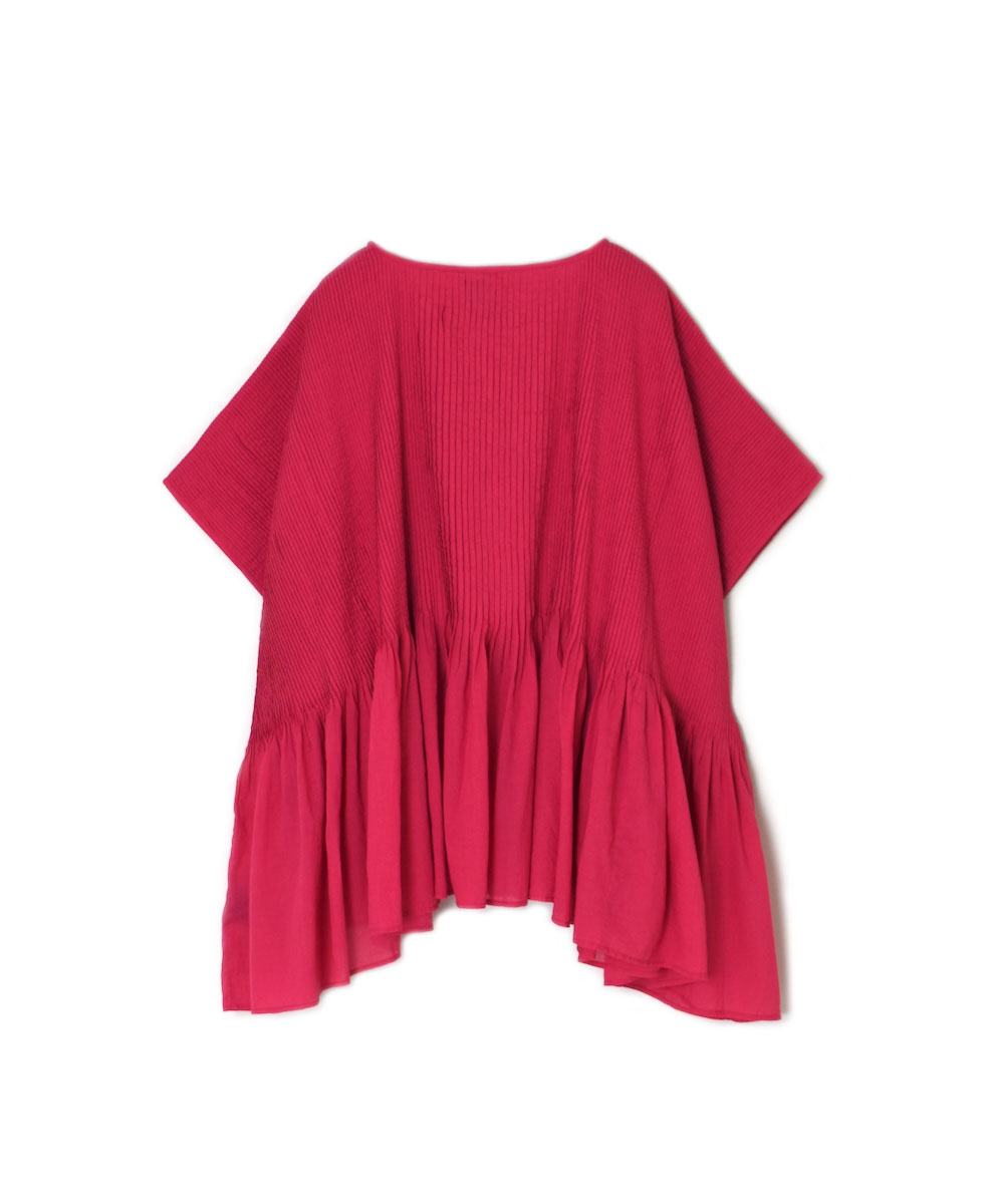 ●NMDS25311(シャツ) 80s ORGANIC COTTON VOILE PLAIN MINI PINTUCK PULLOVER