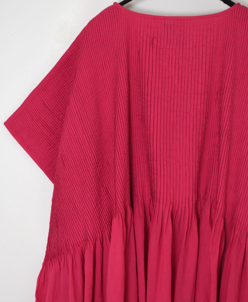 ●NMDS25311(シャツ) 80s ORGANIC COTTON VOILE PLAIN MINI PINTUCK PULLOVER