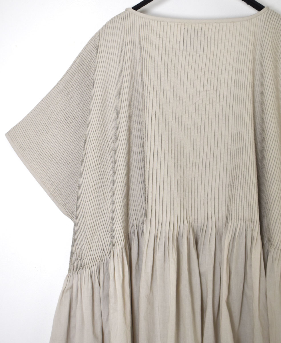 ●NMDS25311(シャツ) 80s ORGANIC COTTON VOILE PLAIN MINI PINTUCK PULLOVER