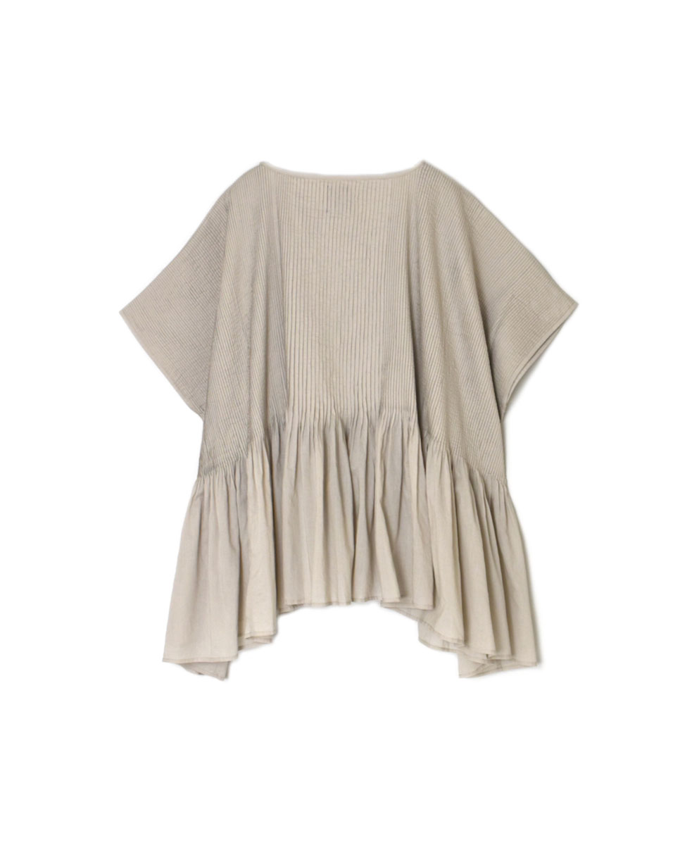 ●NMDS25311(シャツ) 80s ORGANIC COTTON VOILE PLAIN MINI PINTUCK PULLOVER