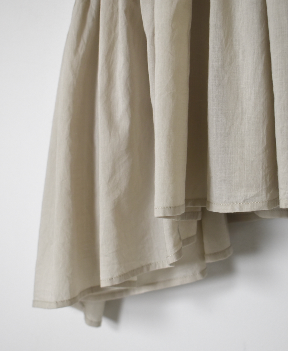 ●NMDS25311(シャツ) 80s ORGANIC COTTON VOILE PLAIN MINI PINTUCK PULLOVER