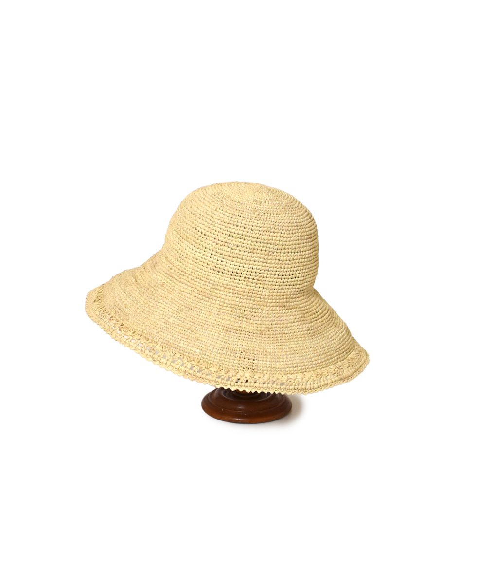 ●ANMDS2312 (帽子) RAFFIA HAT BRIM 12cm