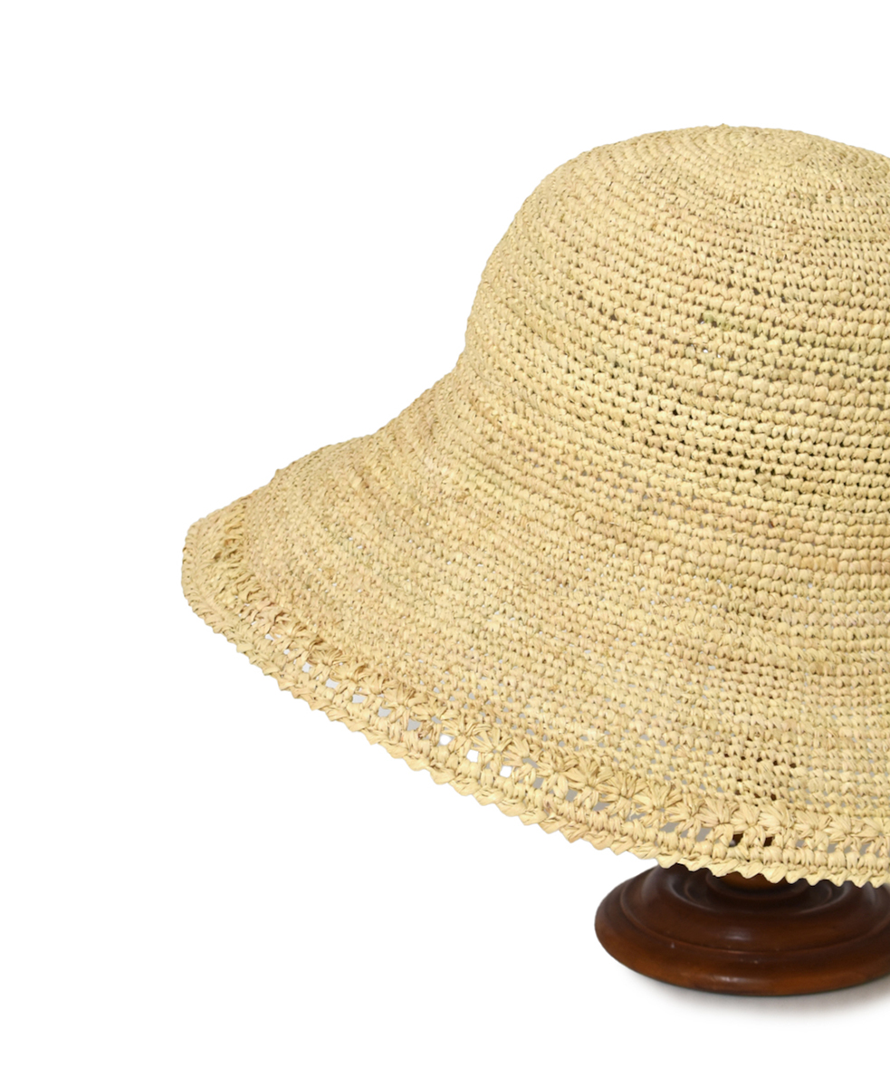 ●ANMDS2312 (帽子) RAFFIA HAT BRIM 12cm