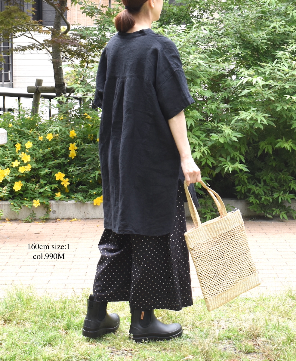 NSL22016 (パンツ) COTTON VOILE DOT PRINT WIDE EASY PANTS