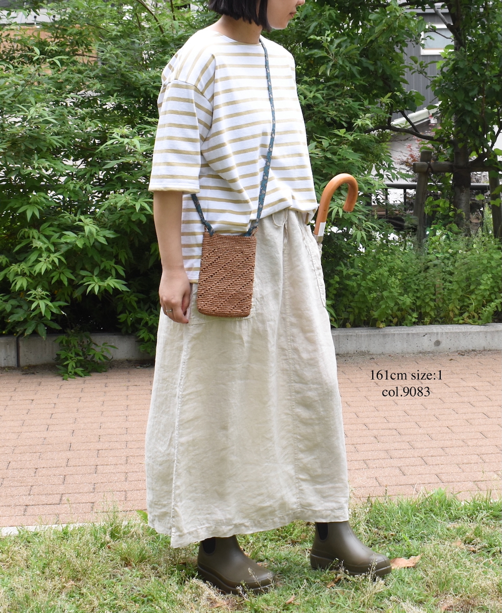 NLA2501(Tシャツ) REGULAR STRIPE DROP SHOULDER SHORT SLEEVE BASQUE SHIRT