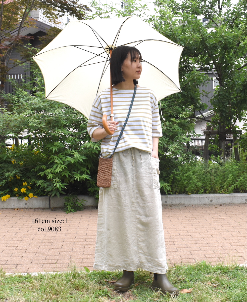 NLA2501(Tシャツ) REGULAR STRIPE DROP SHOULDER SHORT SLEEVE BASQUE SHIRT