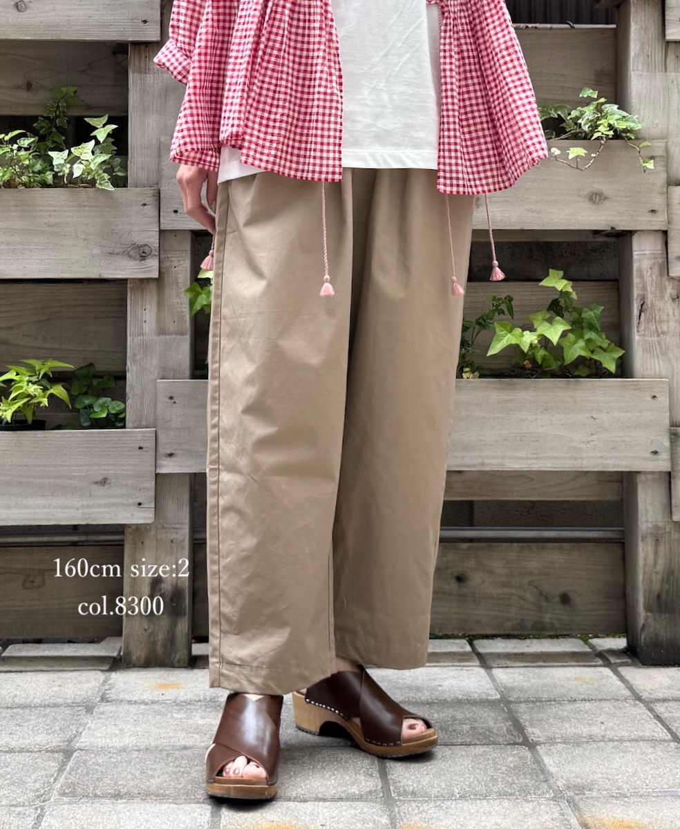 ●GNMDS2501CW(パンツ) COTTON DYED WEATHER 2TUCK TAPERED EASY PANTS