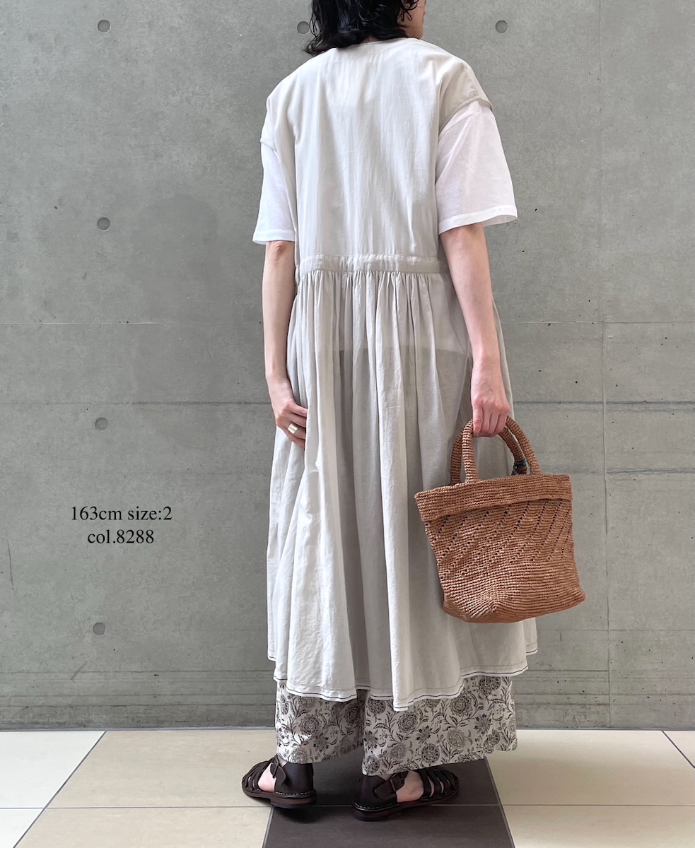 ●NSL25086(パンツ) 80s VOILE TWO TONE FLOWER PRINT WIDE EASY PANTS
