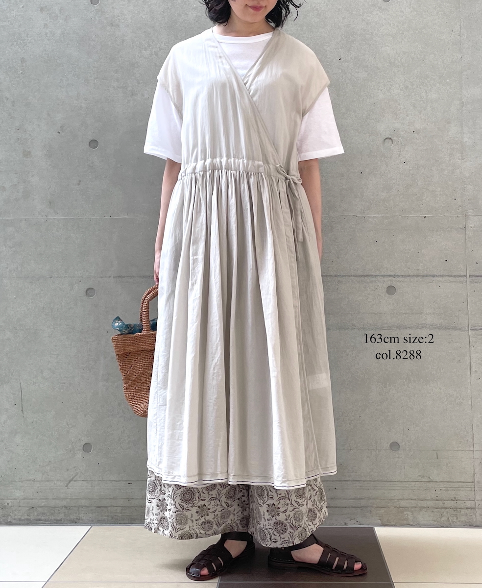 ●NSL25086(パンツ) 80s VOILE TWO TONE FLOWER PRINT WIDE EASY PANTS
