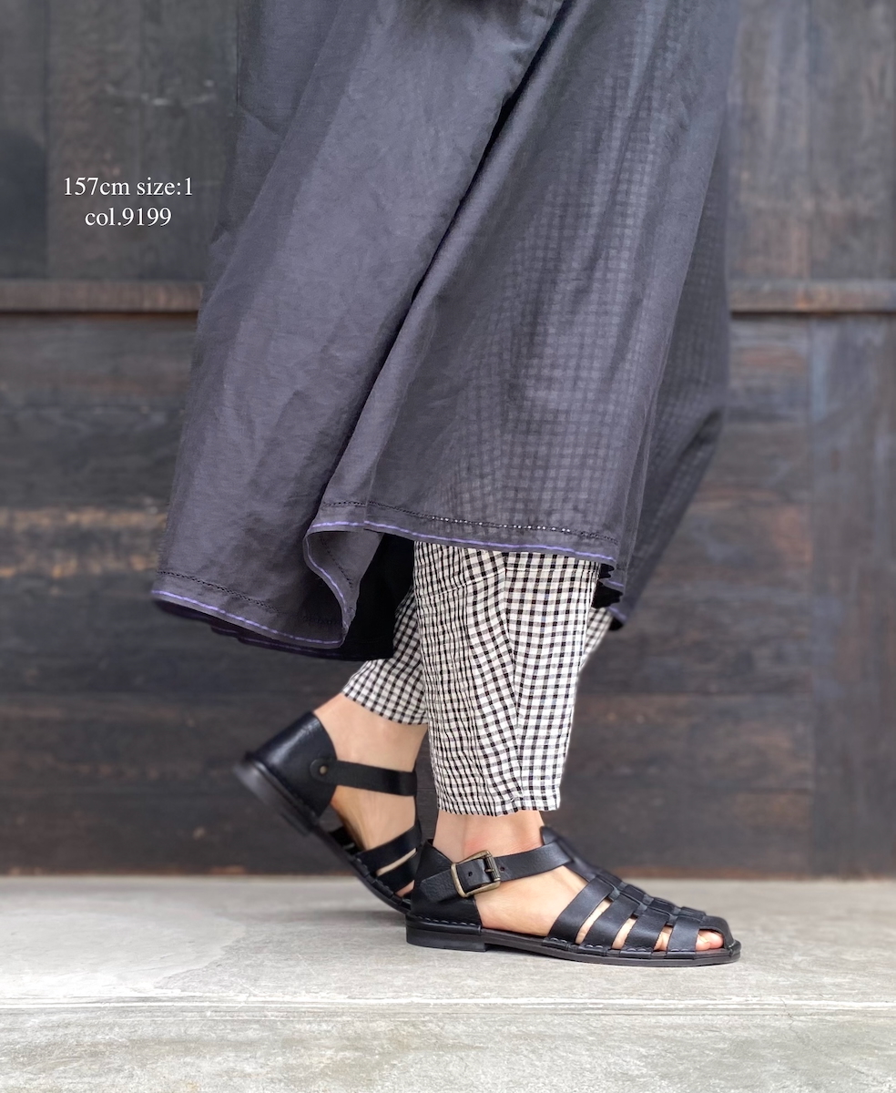 INSL25216(パンツ) 60s LINEN CHECK EASY PANTS