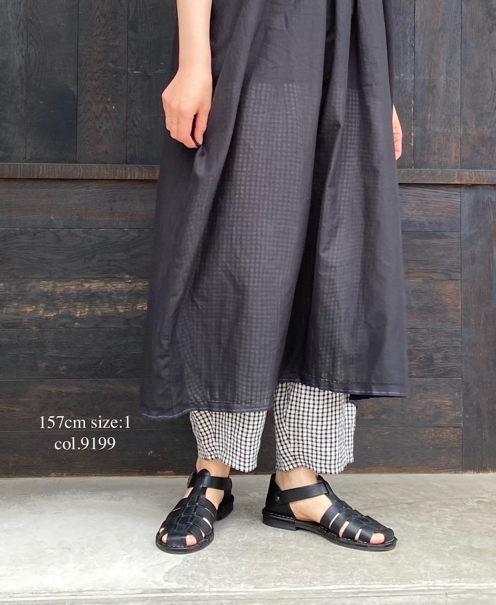 INSL25216(パンツ) 60s LINEN CHECK EASY PANTS