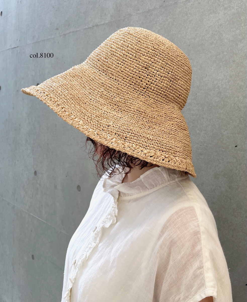 ●ANMDS2312 (帽子) RAFFIA HAT BRIM 12cm