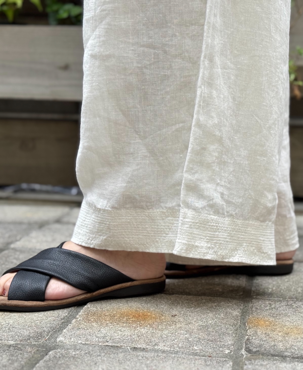 ●INMDS25004(パンツ)YARN DYE AUTO LOOM 60s LINEN PLAIN EASY PANTS