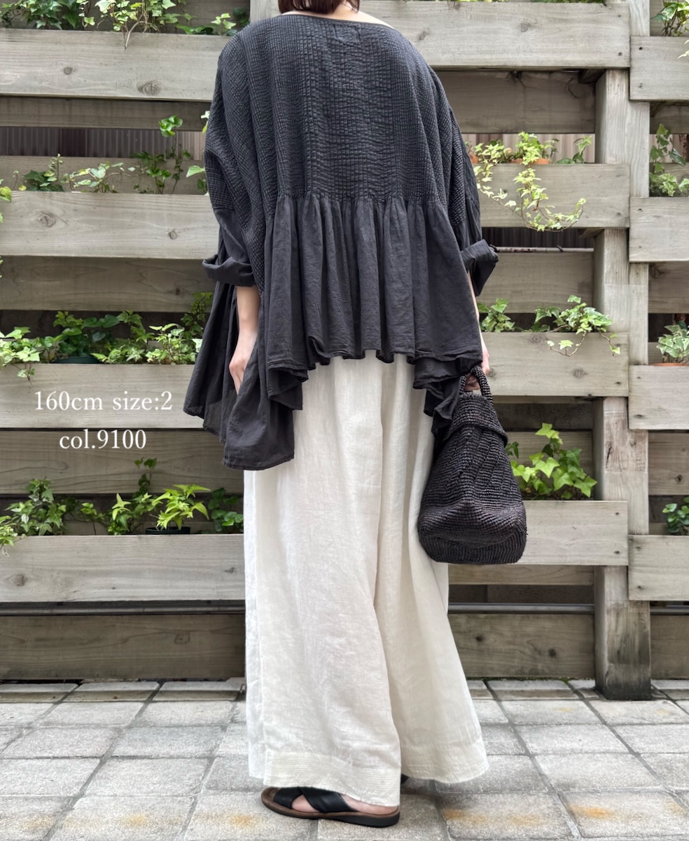 ●INMDS25004(パンツ)YARN DYE AUTO LOOM 60s LINEN PLAIN EASY PANTS