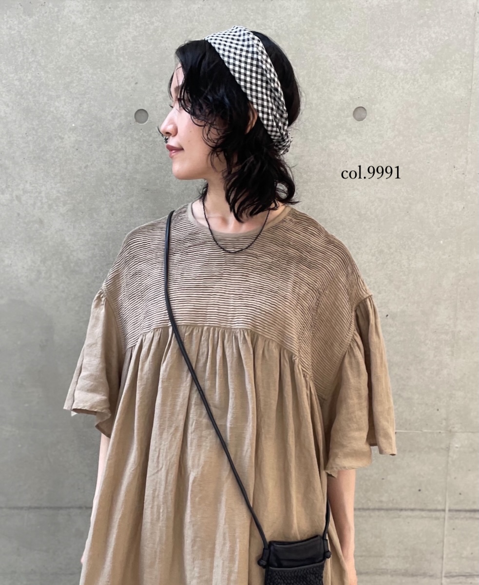 ●INMDS25026(ストール) HANDWOVEN COTTON/SILK GINGHAM CHECK SQUARE STOLE