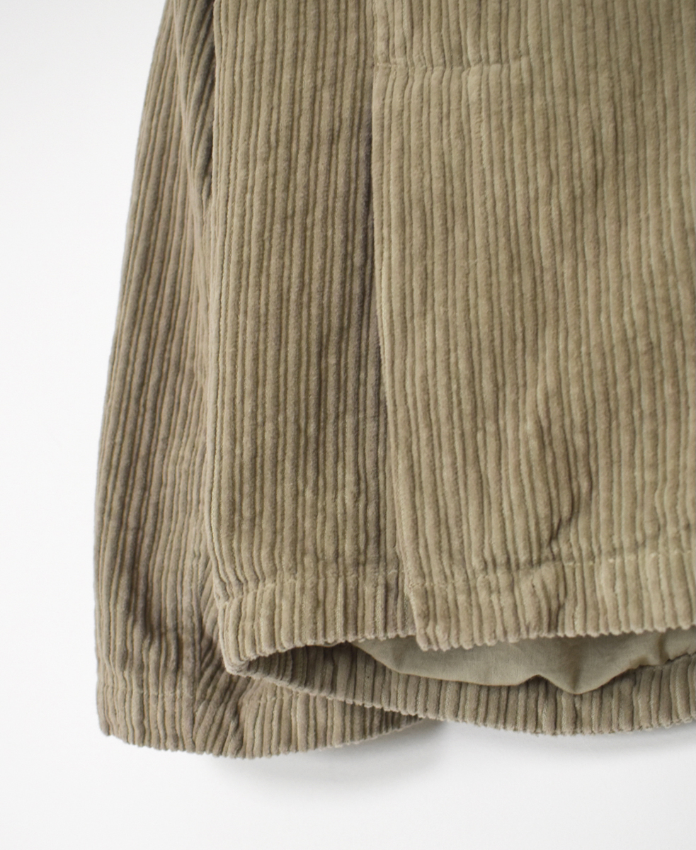 NVL2561D(ジャケット)WIDE&NARROW WALE CORDUROY(OVERDYE) 60'S ORGANIC CAMBRIC SIDE VENTS NO COLLAR JACKET