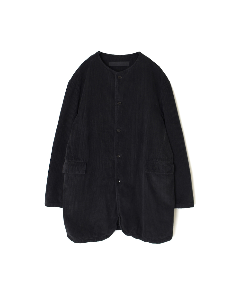 NVL2563D(コート)WIDE&NARROW WALE CORDUROY(OVERDYE) 60'S ORGANIC CAMBRIC CENTER VENT NO COLLAR COAT