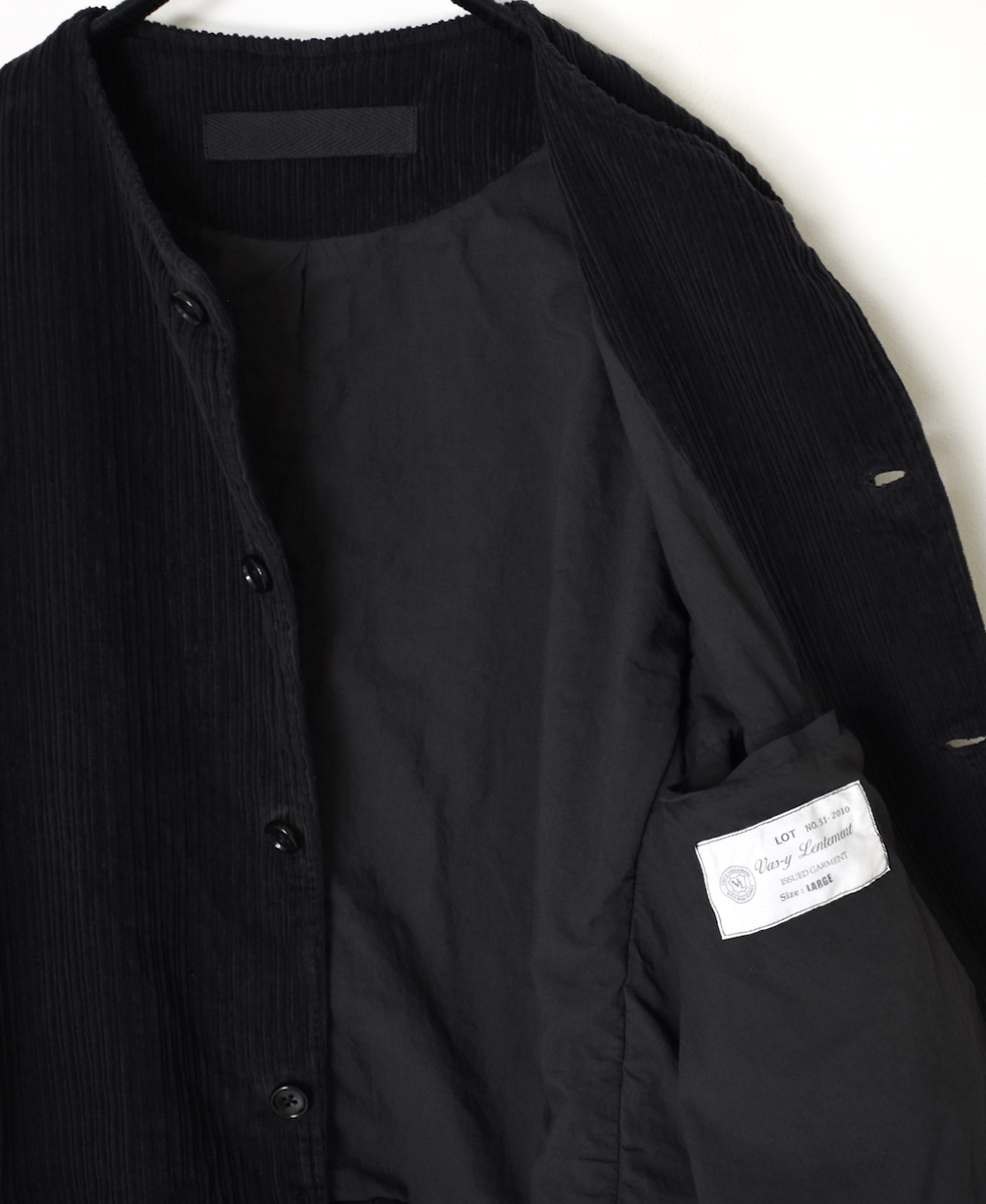 NVL2563D(コート)WIDE&NARROW WALE CORDUROY(OVERDYE) 60'S ORGANIC CAMBRIC CENTER VENT NO COLLAR COAT