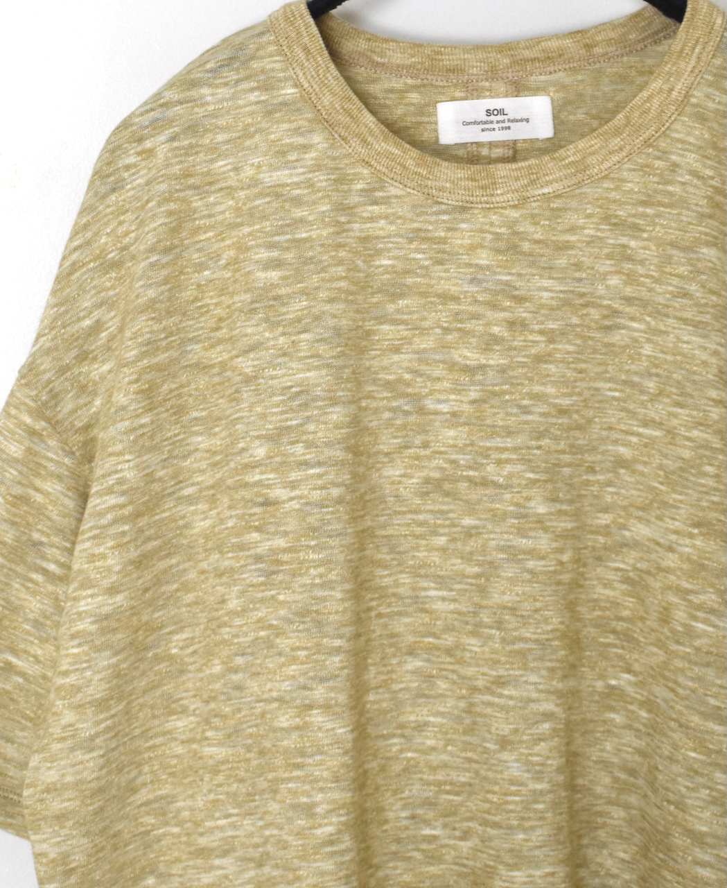 ●GNSL24041 (Tシャツ) SLUB VINTAGE CREW-NECK BACKSIDE SLIT T-SHIRT