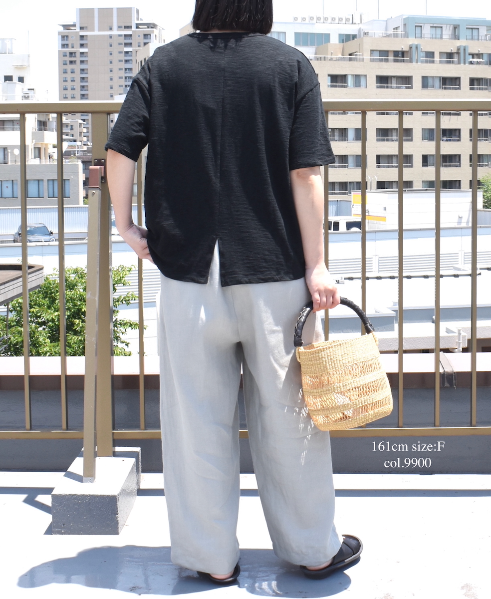 ●GNSL24041 (Tシャツ) SLUB VINTAGE CREW-NECK BACKSIDE SLIT T-SHIRT