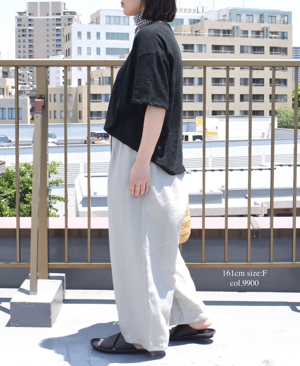 ●GNSL24041 (Tシャツ) SLUB VINTAGE CREW-NECK BACKSIDE SLIT T-SHIRT