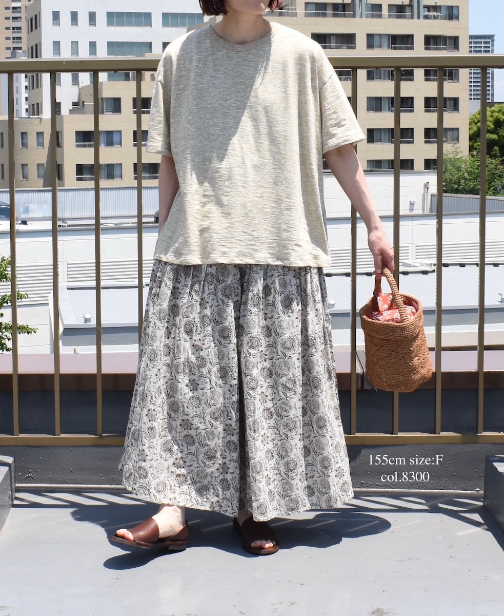 ●GNSL24041 (Tシャツ) SLUB VINTAGE CREW-NECK BACKSIDE SLIT T-SHIRT