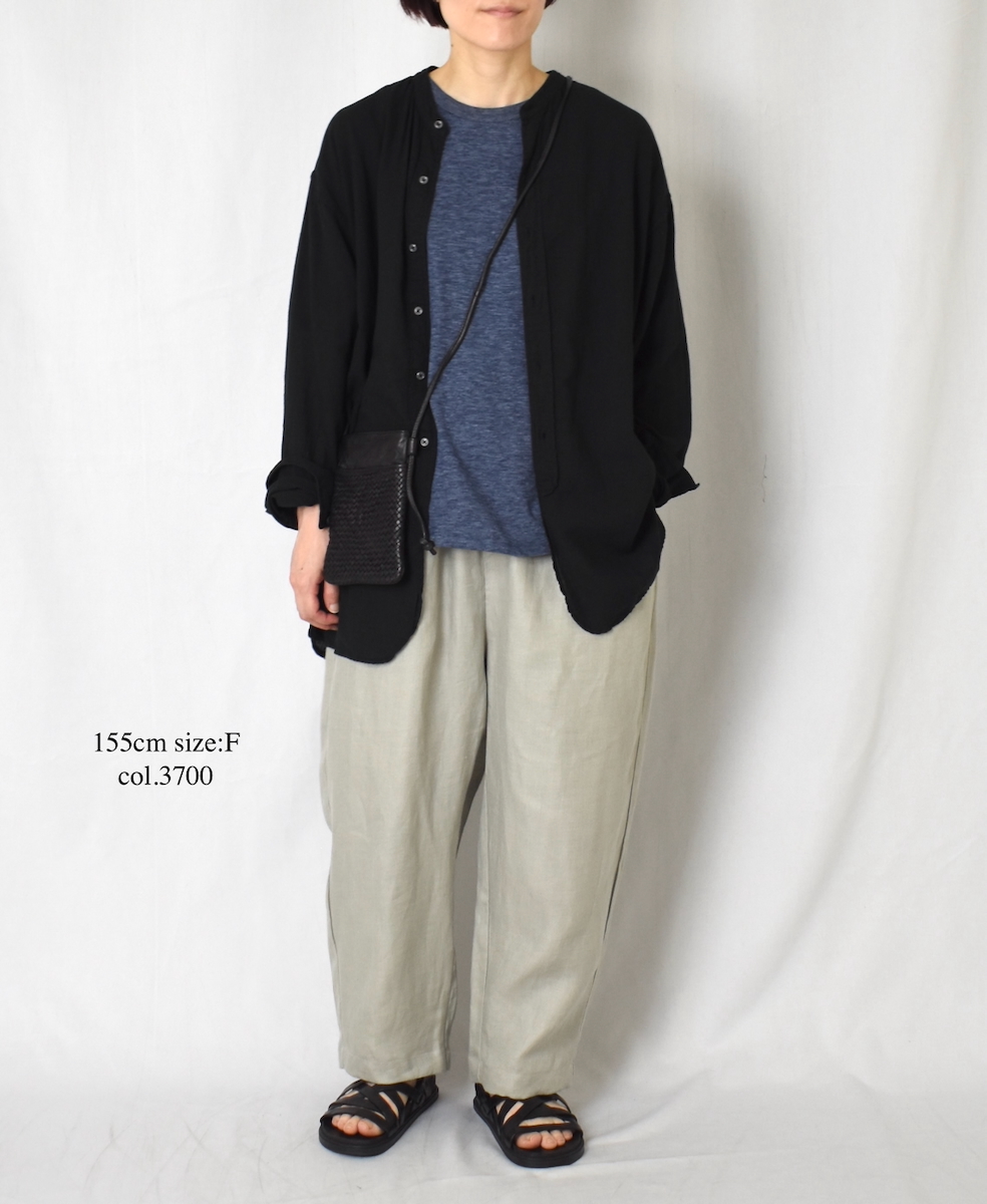 ●GNSL24041 (Tシャツ) SLUB VINTAGE CREW-NECK BACKSIDE SLIT T-SHIRT