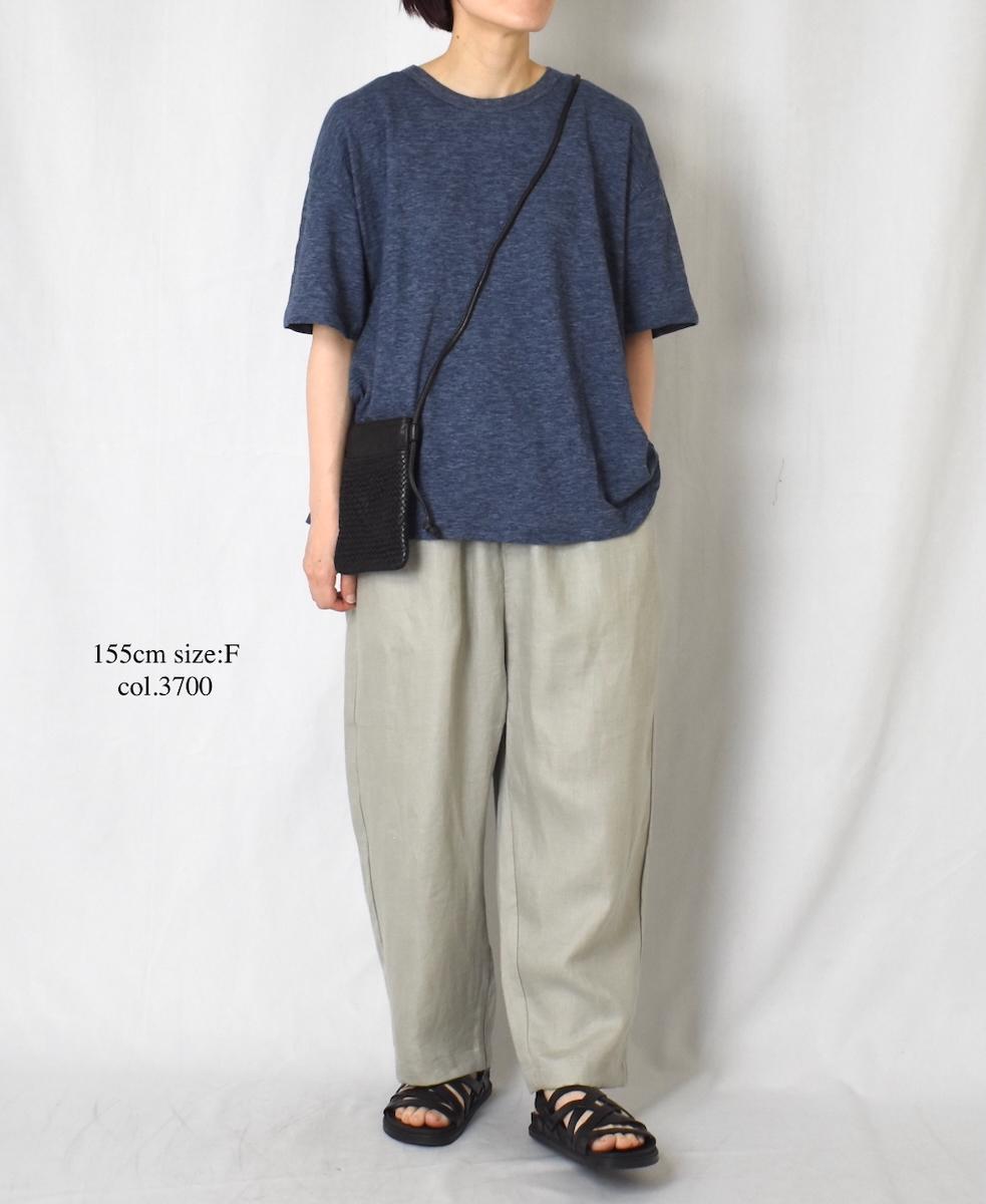 ●GNSL24041 (Tシャツ) SLUB VINTAGE CREW-NECK BACKSIDE SLIT T-SHIRT