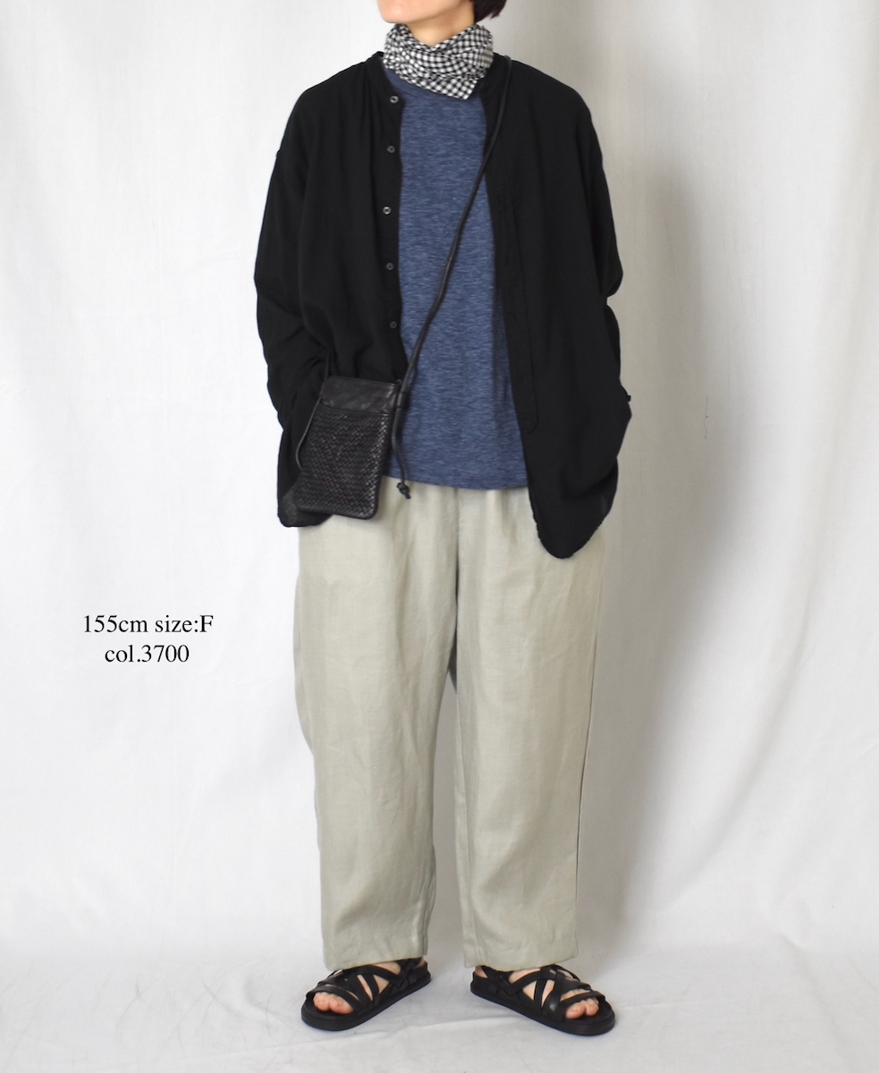 ●GNSL24041 (Tシャツ) SLUB VINTAGE CREW-NECK BACKSIDE SLIT T-SHIRT
