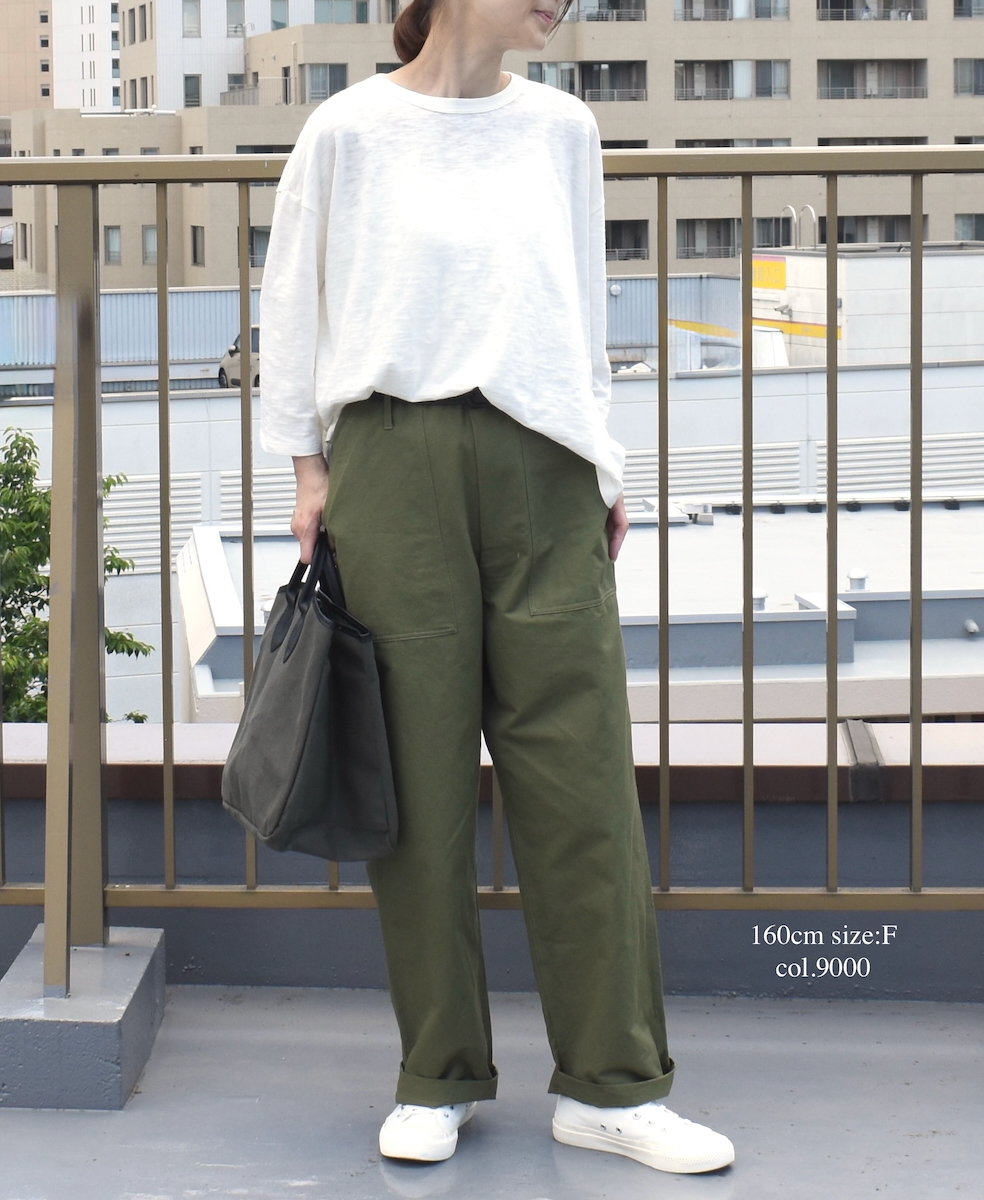 ●GNSL25041(Tシャツ) SLUB VINTAGE CREW-NECK 3/4SL LONG SHIRT