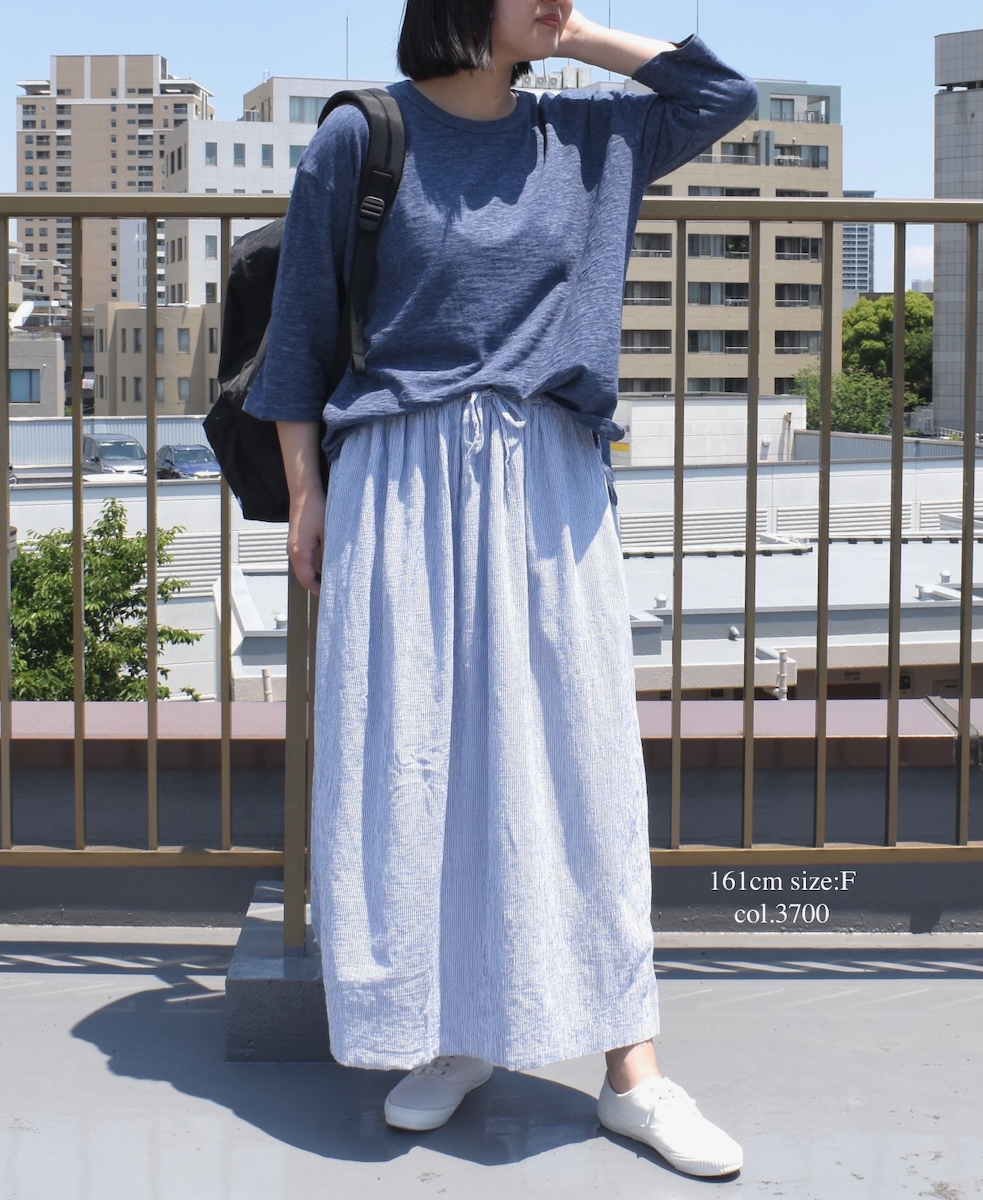 ●GNSL25041(Tシャツ) SLUB VINTAGE CREW-NECK 3/4SL LONG SHIRT