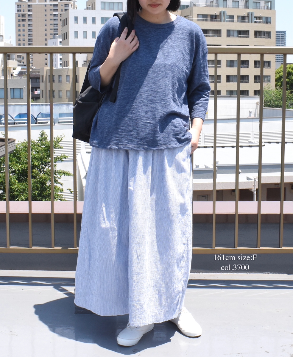 ●GNSL25041(Tシャツ) SLUB VINTAGE CREW-NECK 3/4SL LONG SHIRT