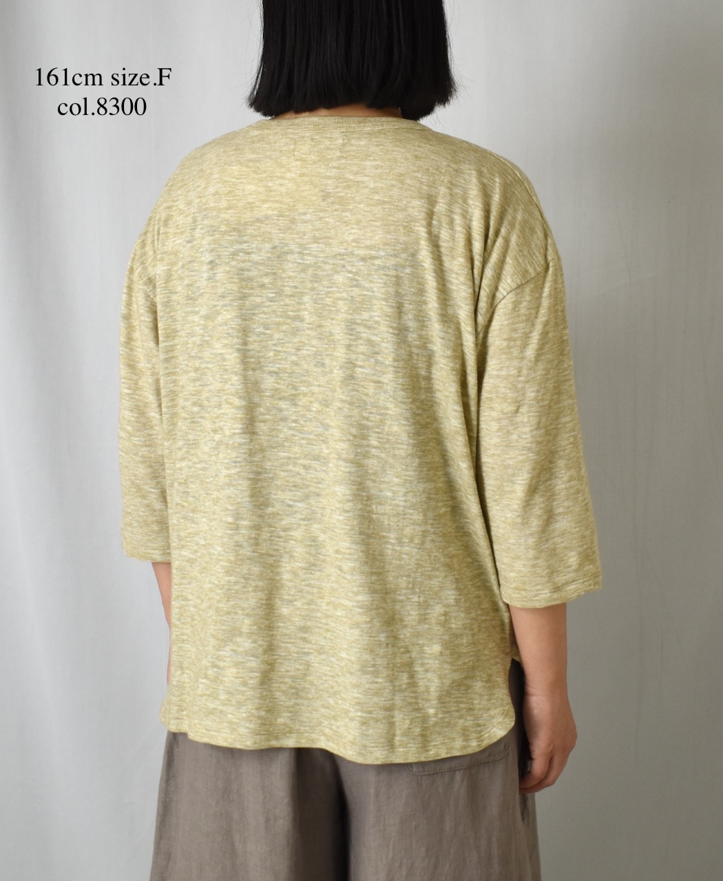 ●GNSL25041(Tシャツ) SLUB VINTAGE CREW-NECK 3/4SL LONG SHIRT