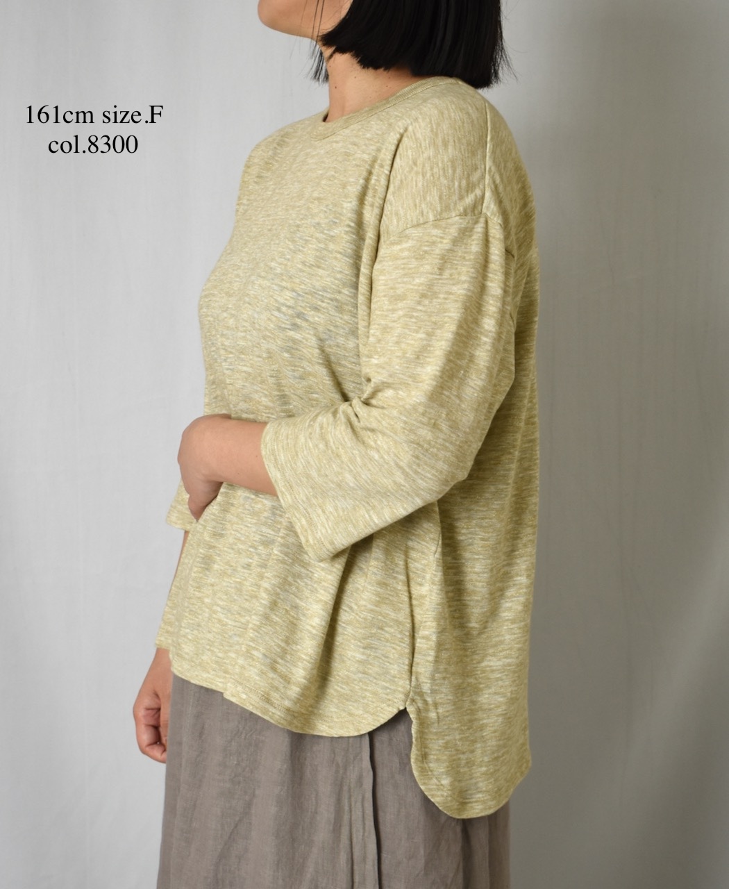 ●GNSL25041(Tシャツ) SLUB VINTAGE CREW-NECK 3/4SL LONG SHIRT