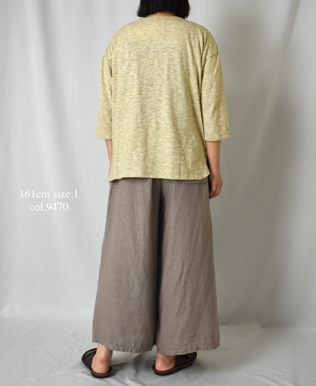 ●NAM2411LP (キュロットスカート) LINEN PLAIN (OVERDYE) WRAP CULOTTES