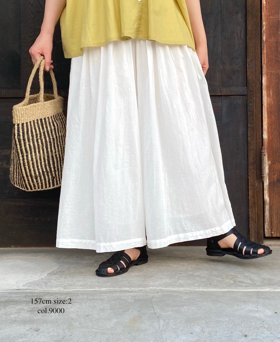 ●NSL25053(キュロット) VOILE TULLE LACE COTTON VOILE CULOTTES