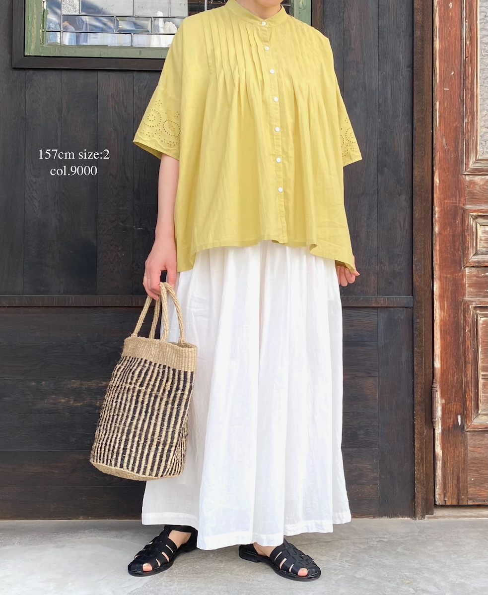 ●NSL25053(キュロット) VOILE TULLE LACE COTTON VOILE CULOTTES