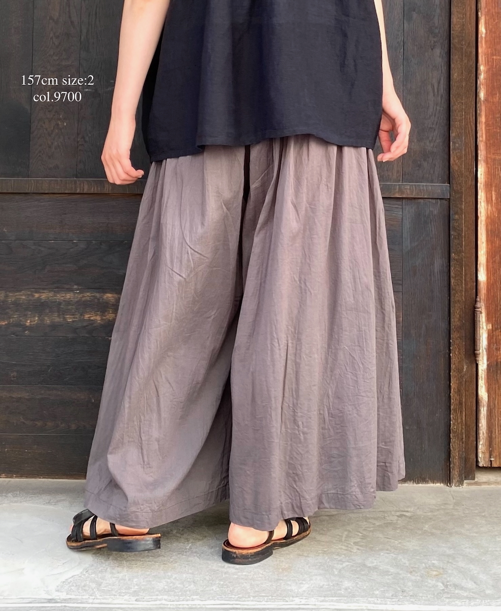 ●NSL25053(キュロット) VOILE TULLE LACE COTTON VOILE CULOTTES