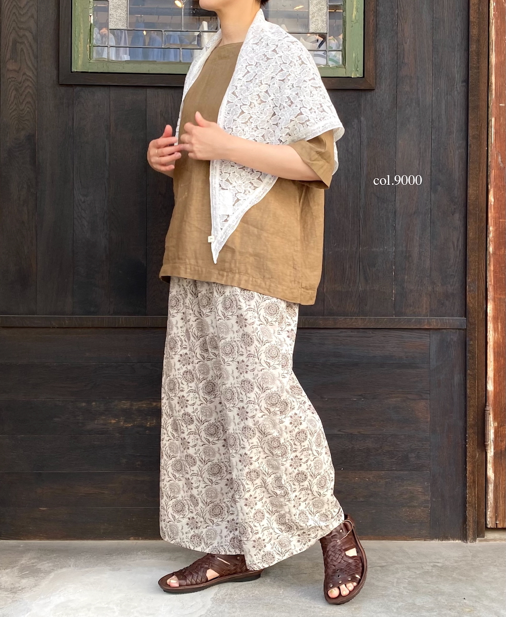 NSL25054(ストール) VOILE TULLE LACE TRIANGLE STOLE