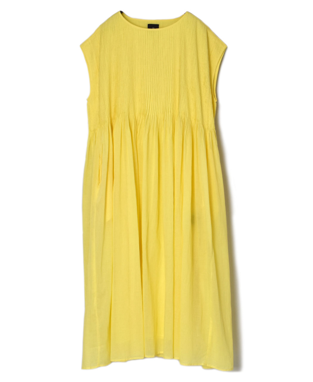●NMDS25312(ワンピース) 80s ORGANIC COTTON VOILE PLAIN MINI PINTUCK F/SL DRESS WITH LINING