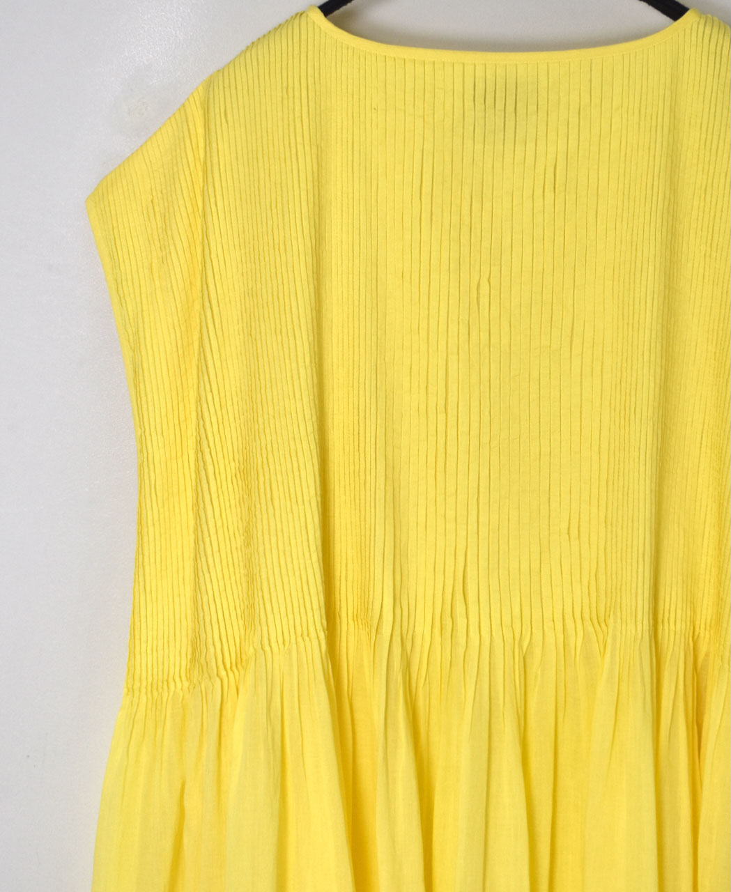●NMDS25312(ワンピース) 80s ORGANIC COTTON VOILE PLAIN MINI PINTUCK F/SL DRESS WITH LINING