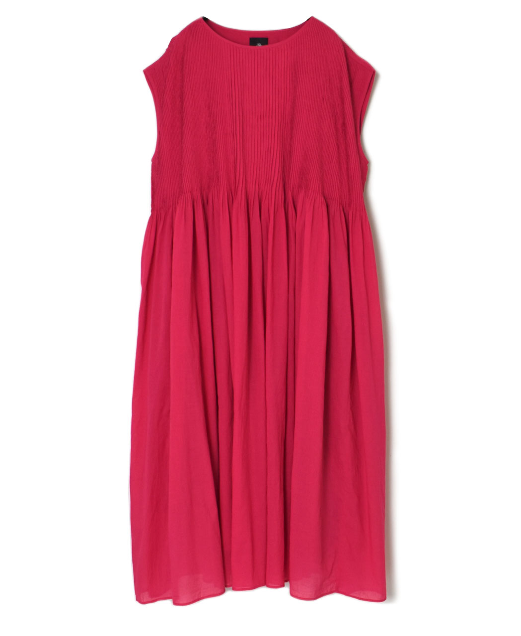 ●NMDS25312(ワンピース) 80s ORGANIC COTTON VOILE PLAIN MINI PINTUCK F/SL DRESS WITH LINING